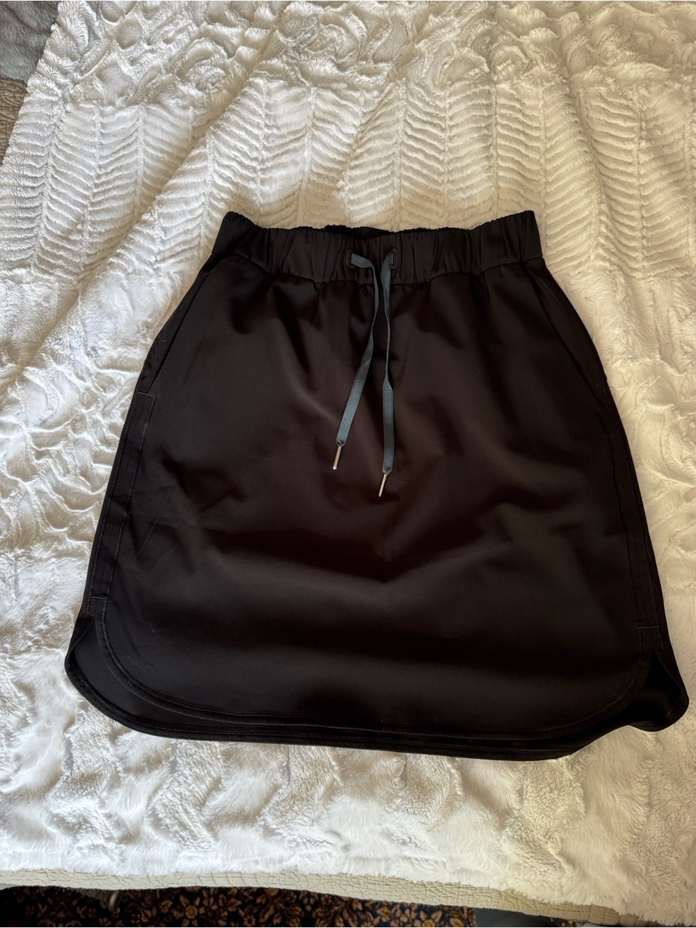 lululemon athletica Black Drawcord A-Line Active Skirt